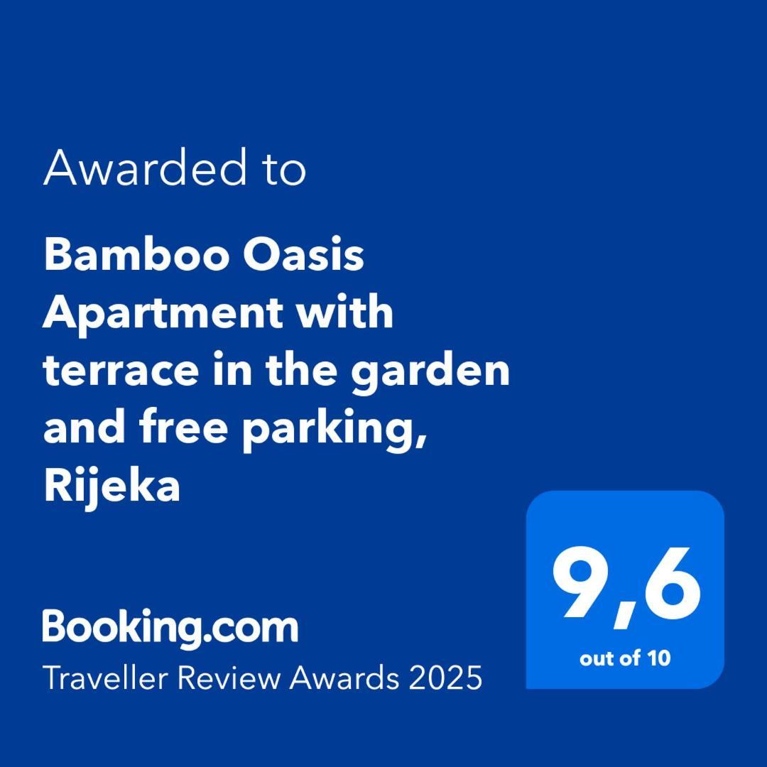 Bamboo Oasis Apartment With Terrace In The Garden And Free Parking, Риека Экстерьер фото